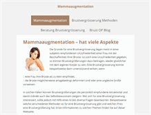 Tablet Screenshot of mammaaugmentation.com